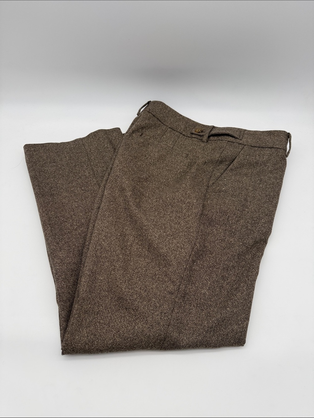 Talbots Size 12 Straight Leg Wool Blend Lined Tweed Pants